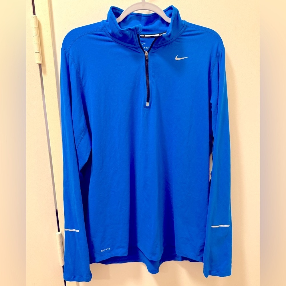 Nike Dri-FIT 1/2-Zip Men’s Running Top in Royal Blue (L)